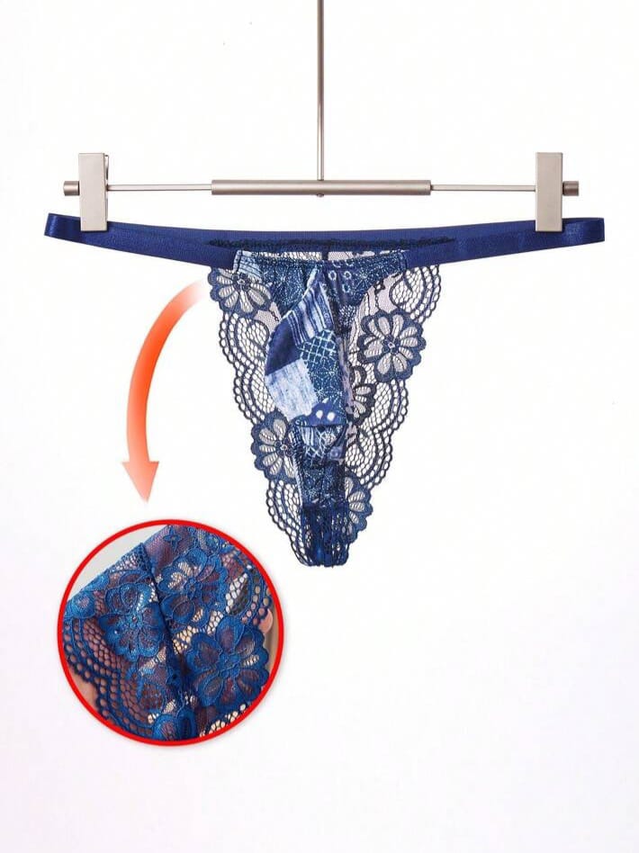 MAD-MEN Unique Letter Style Floral New Lace Underwear